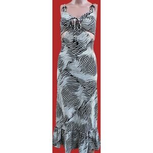 Red Carter, Black and White, Tie Front, Side‎ Cut-out, Swimsuit Cover Up, Size M